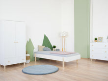 Charger l&#39;image dans la galerie, Lit simple MODULAR - Bois naturel et blanc