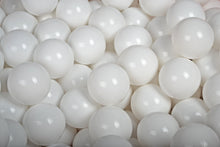 Charger l&#39;image dans la galerie, (COTON) Piscine à balles ROSE - Balles Blanc/Transparent/Blanc Perle