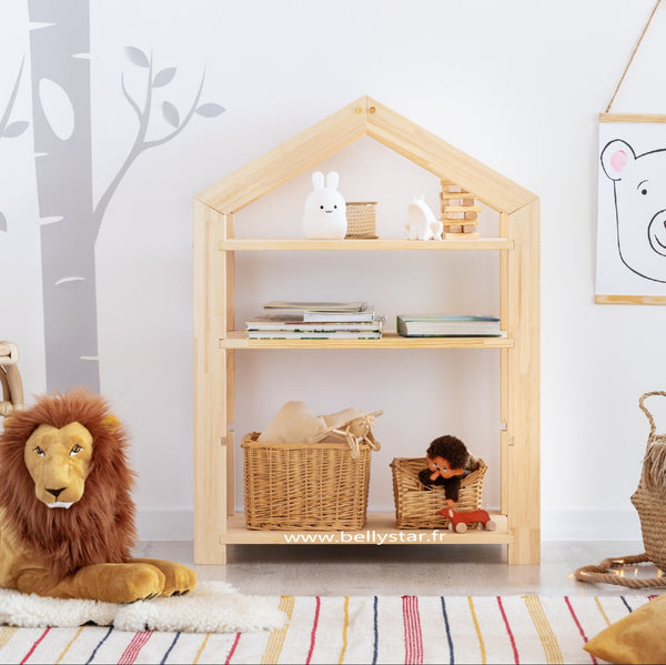 Bibliothèque LOFT - Bois naturel