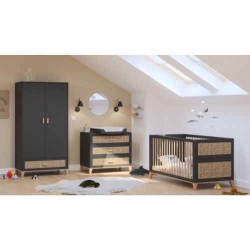 Chambre évolutive (lit 70x140cm) NAMI - Onyx