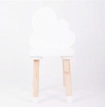 Charger l&#39;image dans la galerie, chaise en bois nuage blanc enfant